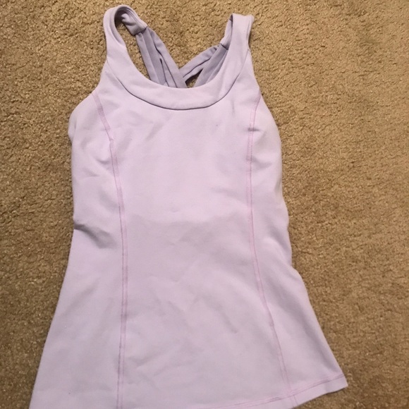 Lululemon lavender cross back tank - Picture 1 of 2